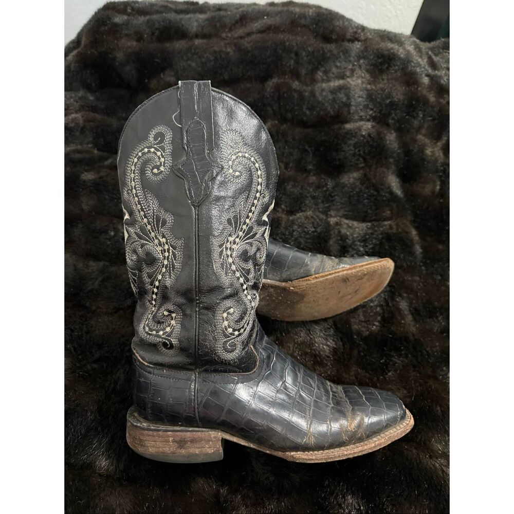 Ferrini‎ Men's Print Belly Alligator cowboy Boots western size 8 B